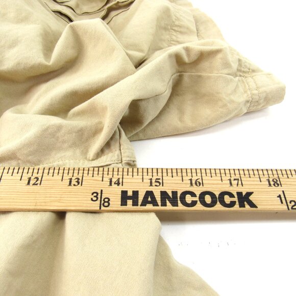 Oleg Cassinni Men's Khaki Flat Front Cargo Pocket Chino Shorts Size 48X8 - Picture 4 of 7